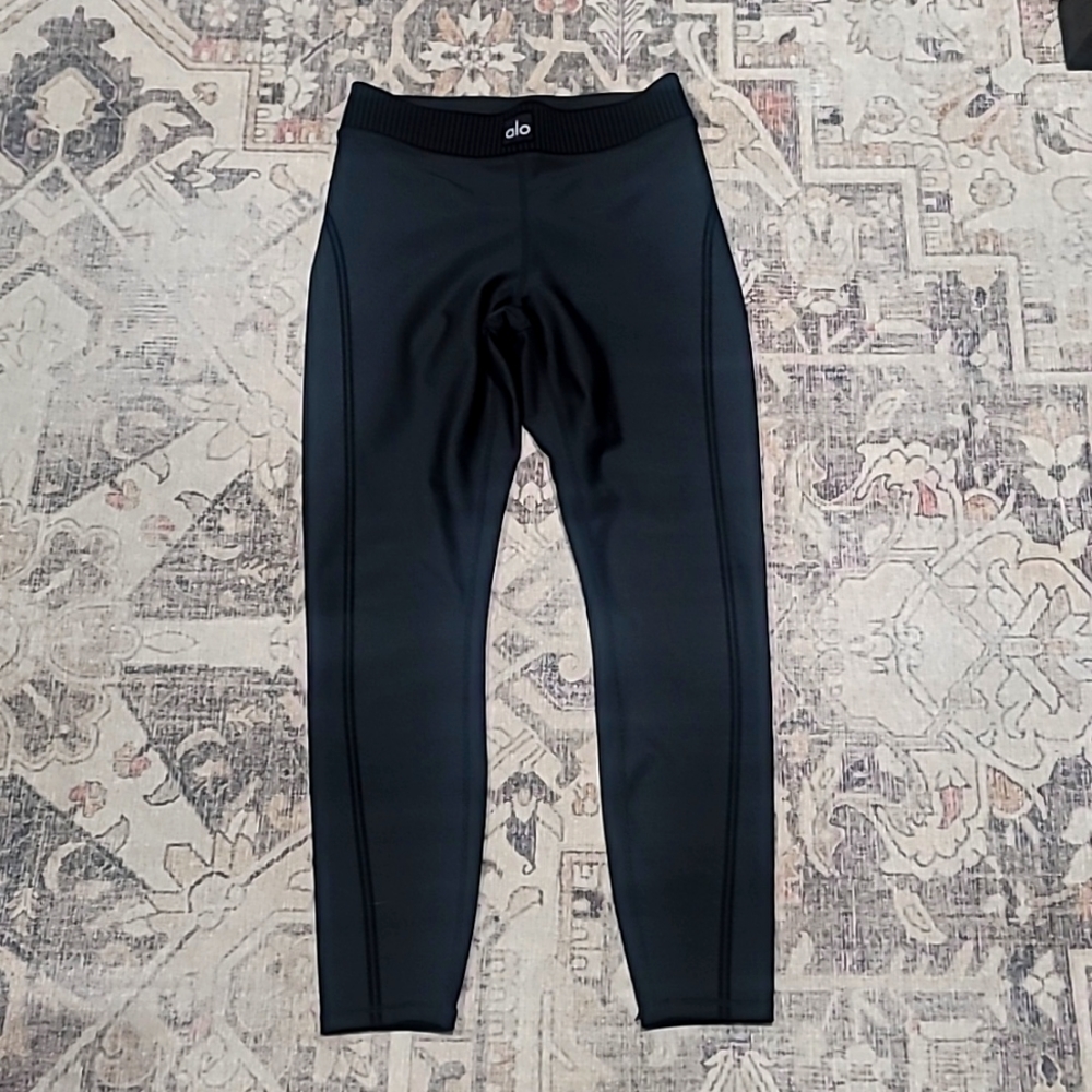 AIRLIFT HIGH-WAIST 7/8 LINE UP LEGGING BLACK SMALL